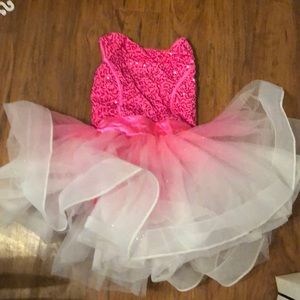 Pink and blue girls sparkly costume